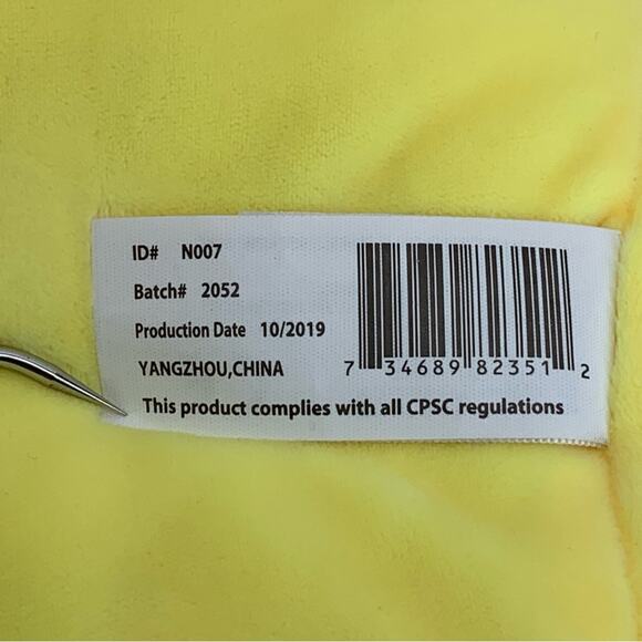 Squishmallows Aimee Bright Yellow Chick with Egg Patch on Belly 13" Tall - Picture 8 of 8